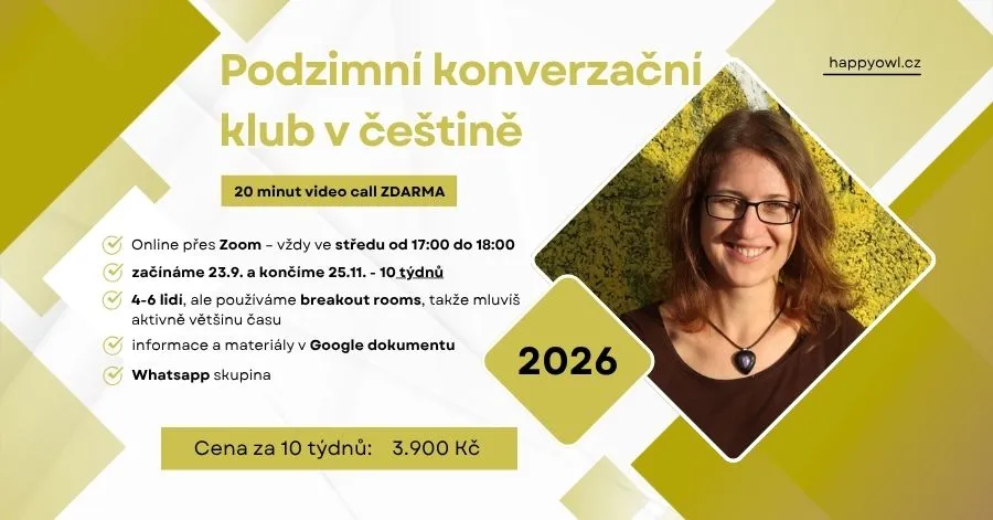 nabídka podzimního konverzačního klubu